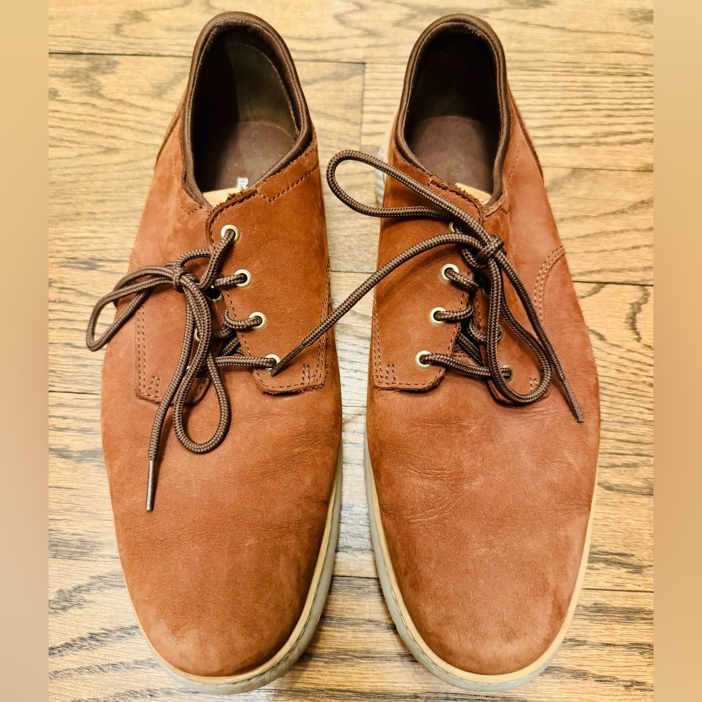 Timberland A1TSH Brown Leather Oxfords Mens 10 AeroCore